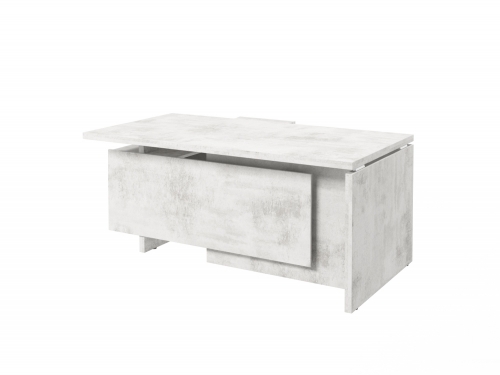 Стол с опорной тумбой FI-117R.DD (R) Хромикс белый Стол с опорной тумбой FI-117R.DD (R) Хромикс белый