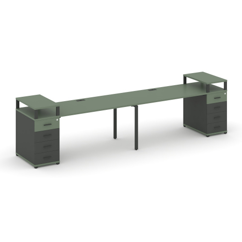 Бенч-система на 2 места с 2 опорными тумбами Concept CN.ORS-427 фото 2 Бенч-система на 2 места с 2 опорными тумбами Concept CN.ORS-427 фото 2