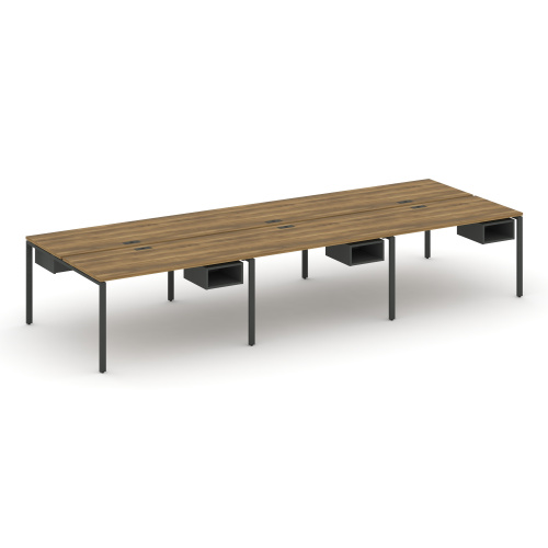 Бенч-система на 6 мест с подвесными тумбами Concept CN.DRS-144