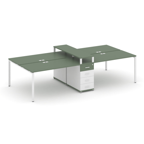 Бенч-система на 4 места с 1 опорной тумбой Concept CN.DRS-435 фото 5 Бенч-система на 4 места с 1 опорной тумбой Concept CN.DRS-435 фото 5