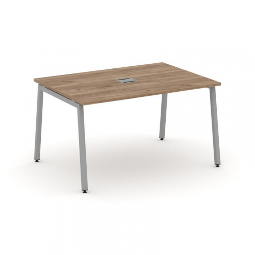 Style Project Стол переговорный SN-4A.SPRG-002 Тиквуд Светлый/Металл Белый 1180*980*750 фото 3