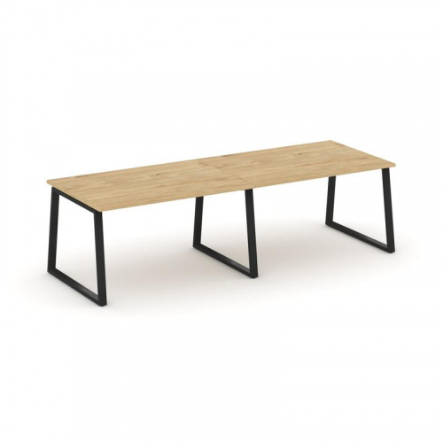 Style Project Стол переговорный SN-6T1.SPRG-012.3 Акация Лорка/Металл Антрацит 2360*980*750 фото 3 Style Project Стол переговорный SN-6T1.SPRG-012.3 Акация Лорка/Металл Антрацит 2360*980*750 фото 3