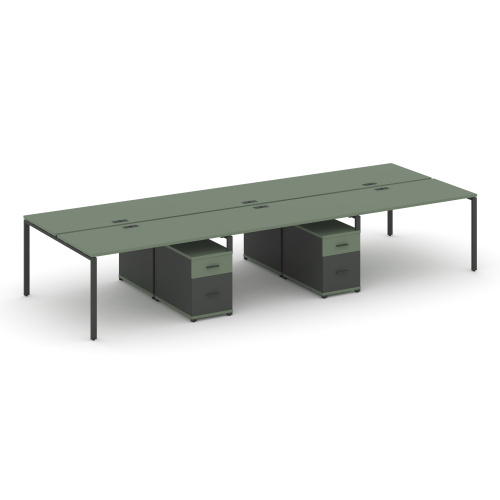 Бенч-система на 6 мест с 2 опорными тумбами Concept CN.DRS-348 фото 2 Бенч-система на 6 мест с 2 опорными тумбами Concept CN.DRS-348 фото 2