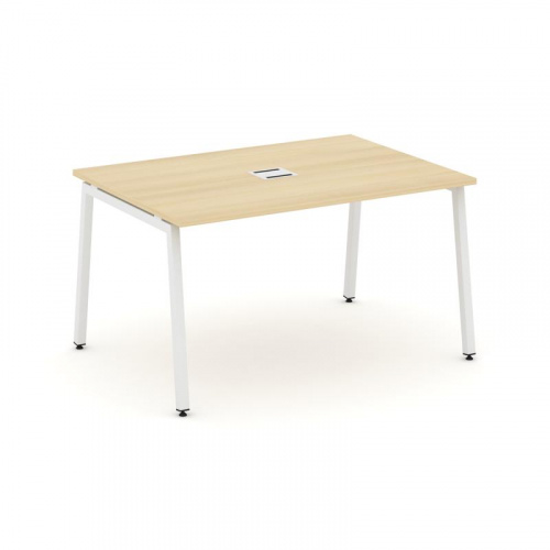 Style Project Стол переговорный SN-4A.SPRG-002 Тиквуд Светлый/Металл Белый 1180*980*750 фото 26