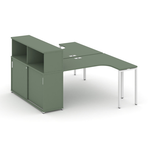 Бенч-система с опорным шкафом-купе с надставкой Concept CN.DSA-220 Бенч-система с опорным шкафом-купе с надставкой Concept CN.DSA-220