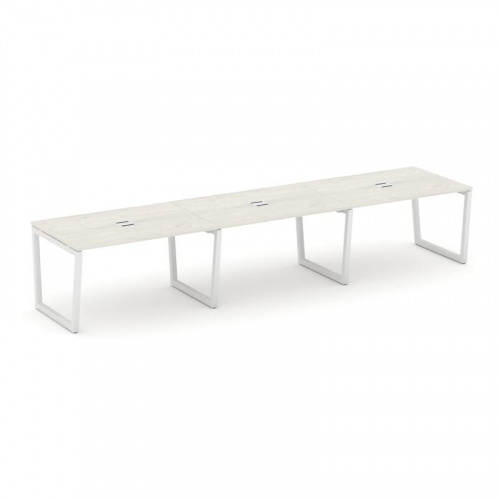 Style Project Стол переговорный SN-5T2.SPRG-022 Акация Лорка/Металл Антрацит/Заглушка Металл Антраци фото 13