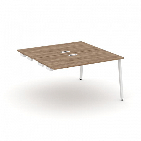 Style Project Стол-приставка к опор. элем. SN-4A.DPRS-004 Дуб Табак/Металл Белый 1580*1232*750