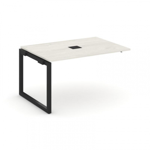 Style Project Проходной наб. элем. перег. стола SN-5O.NSPRG-001 Дуб Наварра/Металл Белый 980*980*750 фото 3