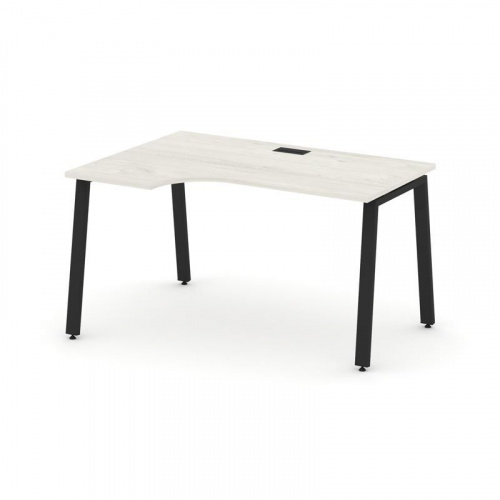 Style Project Стол рабочий эргоном. SN-6A.SPA-012(L) Антрацит/Металл Белый 1580*700/980*750 фото 2 Style Project Стол рабочий эргоном. SN-6A.SPA-012(L) Антрацит/Металл Белый 1580*700/980*750 фото 2