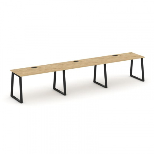 Style Project Рабочая станция 1 сторон. SN-6T1.ORS-043 Акация Лорка/Металл Антрацит/Заглушка Пластик