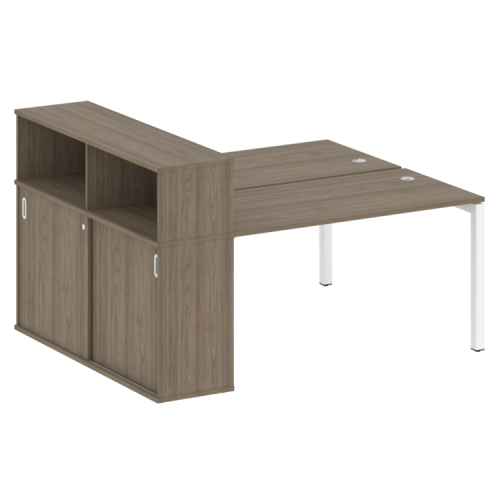 Бенч-система с шкафом-купе на П-обр. м/к Metal System Quattro 50БП.РС-СШК-2.3 фото 3 Бенч-система с шкафом-купе на П-обр. м/к Metal System Quattro 50БП.РС-СШК-2.3 фото 3