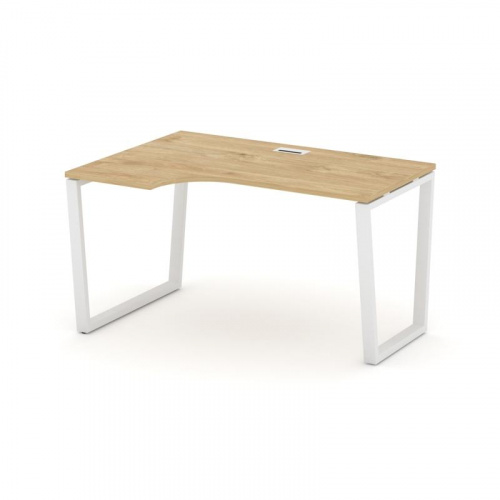 Style Project Стол рабочий эргоном. SN-6T2.SPA-001(L) Акация Лорка/Металл Антрацит/Заглушка Пластик фото 3