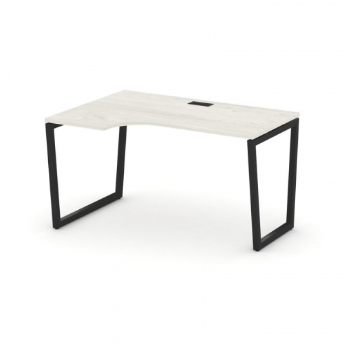 Style Project Стол рабочий эргоном. SN-4T2.SPA-001(L) Акация Лорка/Металл Антрацит/Заглушка Пластик фото 5