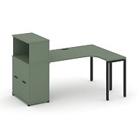 Стол эргономичный с опорным распашным шкафом Concept CN.SA-214(R)