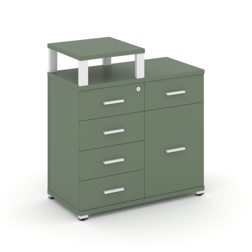 Тумба приставная с 5 ящиками Concept CN.TSP-017 W