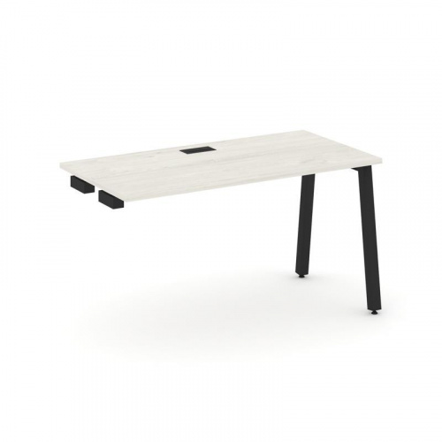 Style Project Стол-приставка к опор. элем. SN-5A.OPRS-023 Дуб Наварра/Металл Белый 1380*800*750 фото 2 Style Project Стол-приставка к опор. элем. SN-5A.OPRS-023 Дуб Наварра/Металл Белый 1380*800*750 фото 2