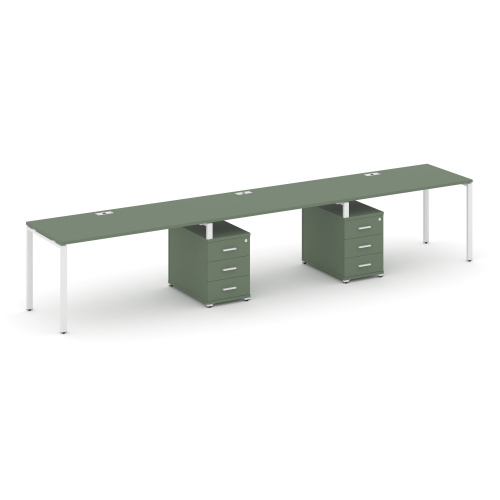 Бенч-система на 3 места с 2 опорными тумбами Concept CN.ORS-335