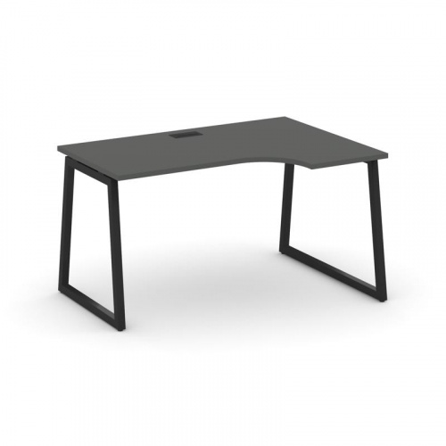 Style Project Стол рабочий эргоном. SN-4T1.SPA-012(R) Акация Лорка/Металл Антрацит/Заглушка Пластик фото 6 Style Project Стол рабочий эргоном. SN-4T1.SPA-012(R) Акация Лорка/Металл Антрацит/Заглушка Пластик фото 6