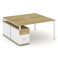 Бенч-система на 2 места с опорной тумбой Concept CN.DRS-308