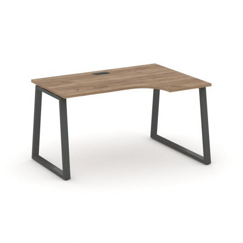 Style Project Стол рабочий эргоном. SN-6T1.SPA-012(R) Акация Лорка/Металл Антрацит/Заглушка Пластик фото 23
