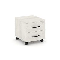 Style Project Тумба мобильная усил. колеса SN.TMU-001 Дуб Наварра/Черный Ручки 416*460*437