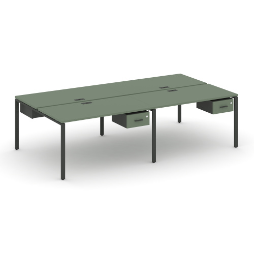 Бенч-система на 4 места с подвесными тумбами Concept CN.DRS-129 фото 2 Бенч-система на 4 места с подвесными тумбами Concept CN.DRS-129 фото 2