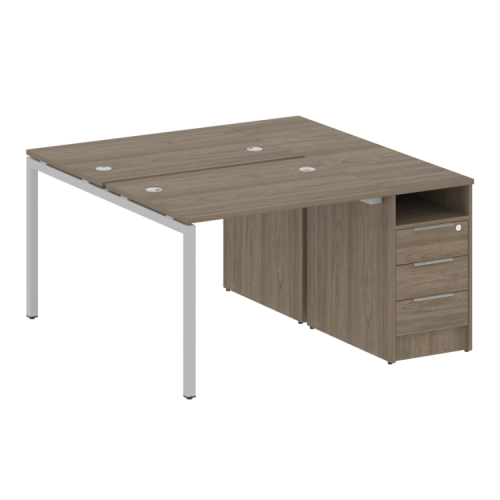 Бенч-система с тумбой на П-обр. м/к Metal System Quattro 40БП.РС-СТП-2.1 Бенч-система с тумбой на П-обр. м/к Metal System Quattro 40БП.РС-СТП-2.1