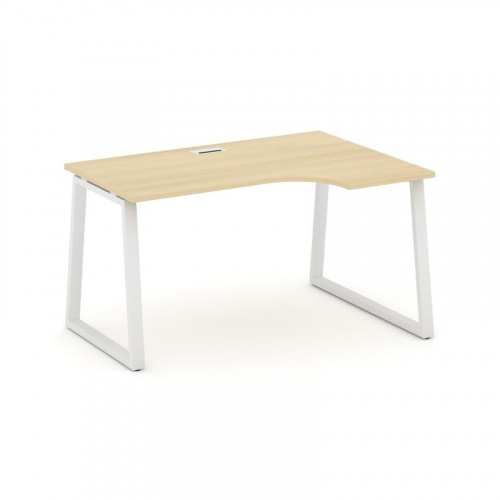 Style Project Стол рабочий эргоном. SN-6T1.SPA-012(R) Акация Лорка/Металл Антрацит/Заглушка Пластик фото 21