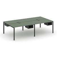 Бенч-система на 4 места с подвесными тумбами Concept CN.DRS-123