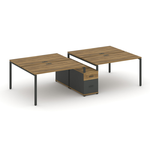 Бенч-система на 4 места с опорной тумбой Concept CN.DRS-314 Бенч-система на 4 места с опорной тумбой Concept CN.DRS-314