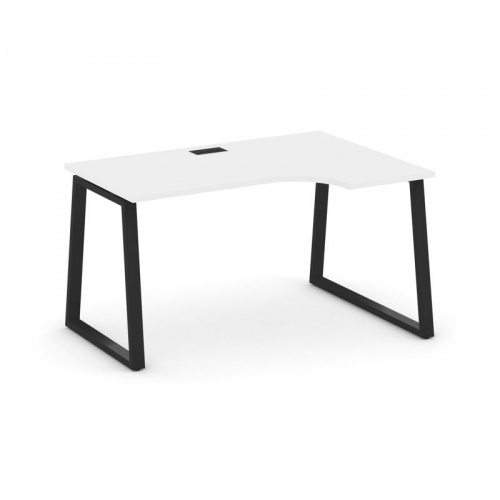 Style Project Стол рабочий эргоном. SN-6T1.SPA-012(R) Акация Лорка/Металл Антрацит/Заглушка Пластик фото 8