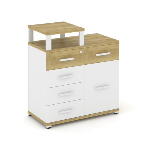 Тумба приставная с 5 ящиками Concept CN.TSP-017 W фото 3