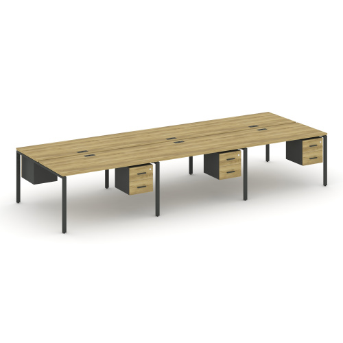 Бенч-система на 6 мест с подвесными тумбами Concept CN.DRS-154 фото 4