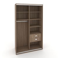 Корпус 2-х секционного шкафа высокого L=1300мм Maris SH.K2-3.1 K2