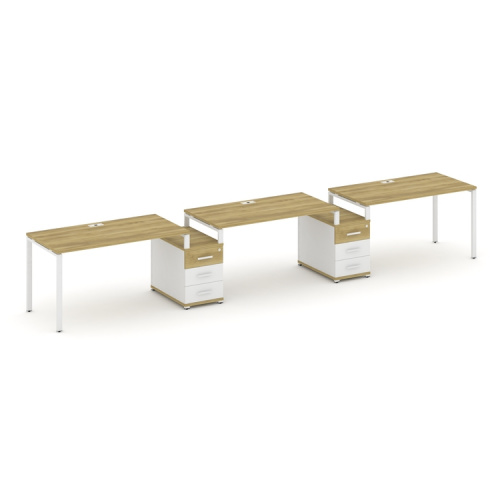 Бенч-система на 3 места с 2 опорными тумбами Concept CN.ORS-327 фото 11