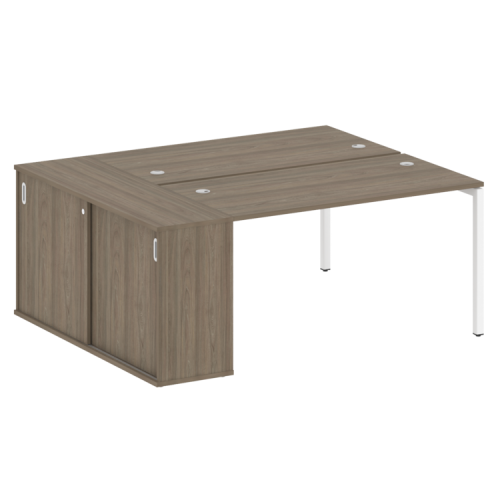 Бенч-система с шкафом-купе на П-обр. м/к Metal System Quattro 40БП.РС-СШК-1.3 фото 2 Бенч-система с шкафом-купе на П-обр. м/к Metal System Quattro 40БП.РС-СШК-1.3 фото 2