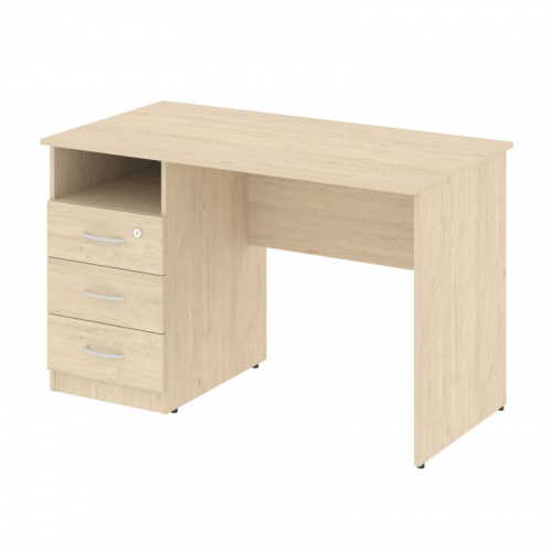 Nova S Стол письменный с тумбой левый В.СПТ-2 (L) Бук Артизан 1200*650*750 фото 2