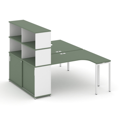 Бенч-система с опорным шкафом-купе с надставкой Concept CN.DSA-221 фото 5