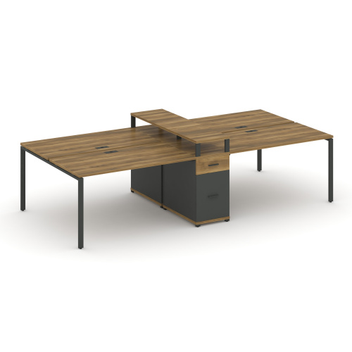 Бенч-система на 4 места с 1 опорной тумбой Concept CN.DRS-437 Бенч-система на 4 места с 1 опорной тумбой Concept CN.DRS-437