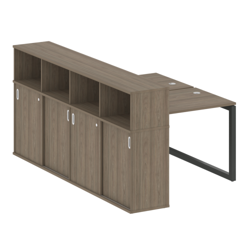 Бенч-система с шкафом-купе на О-обр. м/к Metal System Quattro 50БО.РС-СШК-4.1 Бенч-система с шкафом-купе на О-обр. м/к Metal System Quattro 50БО.РС-СШК-4.1