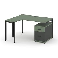 Стол эргономичный с опорной тумбой Concept CN.SA-302(L)