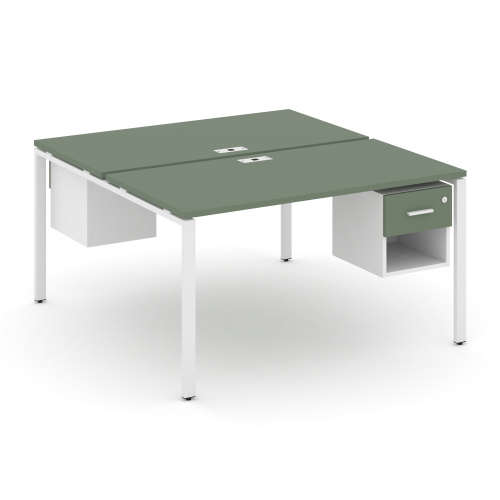 Бенч-система на 2 места с подвесными тумбами Concept CN.DRS-117 фото 5