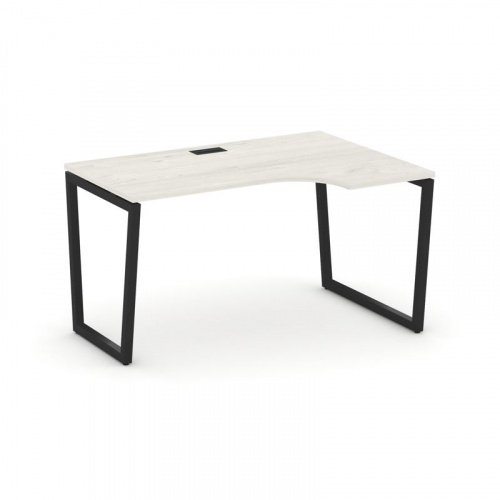 Style Project Стол рабочий эргоном. SN-4T2.SPA-011(R) Акация Лорка/Металл Антрацит/Заглушка Пластик фото 7