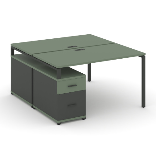 Бенч-система на 2 места с опорной тумбой Concept CN.DRS-305 фото 2 Бенч-система на 2 места с опорной тумбой Concept CN.DRS-305 фото 2