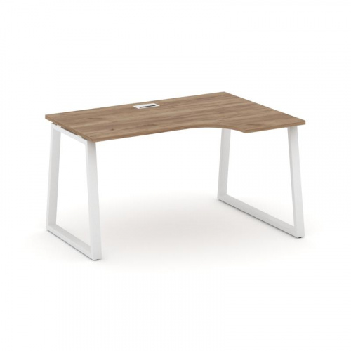 Style Project Стол рабочий эргоном. SN-6T1.SPA-012(R) Акация Лорка/Металл Антрацит/Заглушка Пластик фото 11