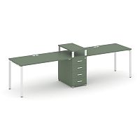 Бенч-система на 2 места с 1 опорной тумбой Concept CN.ORS-420