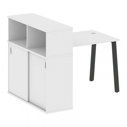 Стол письменный с шкафом-купе на А-обр. м/к Metal System БА.РС-СШК-3.1 фото 15