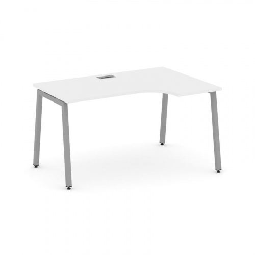 Style Project Стол рабочий эргоном. SN-4A.SPA-001(R) Белый/Металл Белый 1380*600/980*750