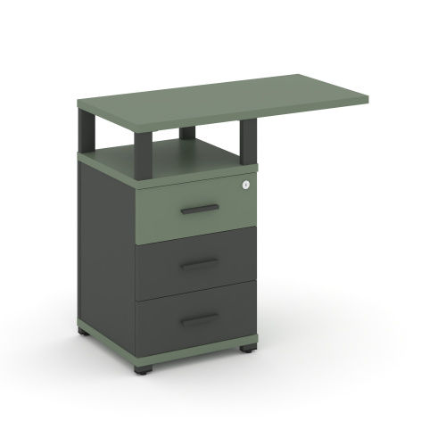 Тумба приставная с 3 ящиками Concept CN.TUS-002 W фото 2 Тумба приставная с 3 ящиками Concept CN.TUS-002 W фото 2