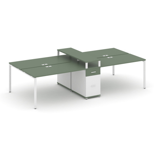 Бенч-система на 4 места с 1 опорной тумбой Concept CN.DRS-437 фото 5 Бенч-система на 4 места с 1 опорной тумбой Concept CN.DRS-437 фото 5